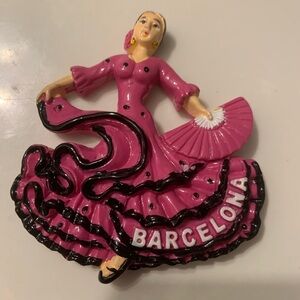 Pink Flamenco Dancer Magnet